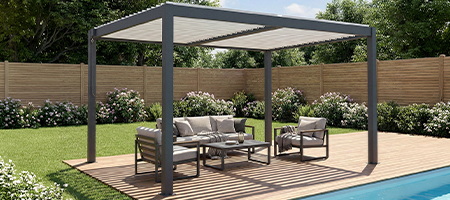 Pergola bioclimatica autoportanta