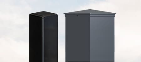 Stâlp pentru poartă și poartă pietonală
