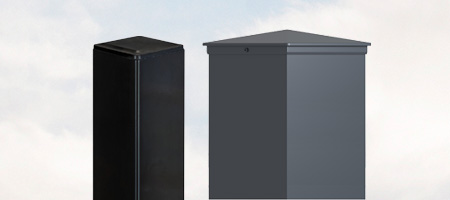 Stâlp pentru poartă și poartă pietonală